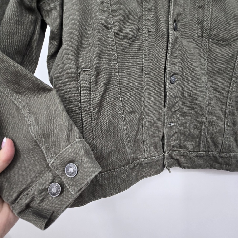 Line of Trade The Montana Canvas Trucker Jacket Men 2XL Ranger Green Casual Work - Picture 4 of 12